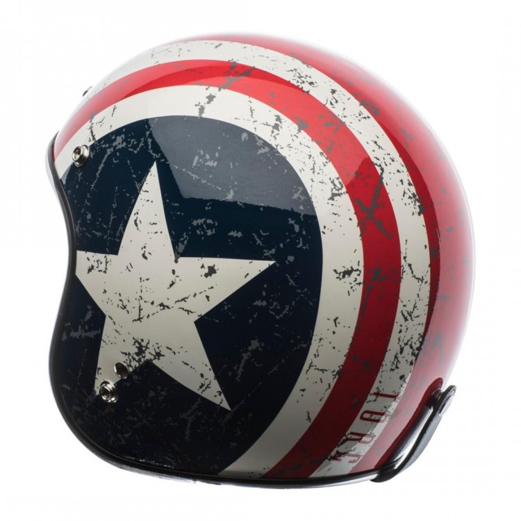 Torc T-50 Rebel Star Açık Motosiklet Kaskı Beyaz